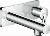 Смеситель для раковины Hansgrohe Talis S, однорычажный, с изливом 165 мм, настенный монтаж