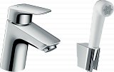 Смеситель для раковины Hansgrohe Logis с гиг. душем хром 71290000