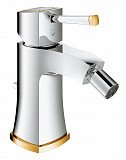 Смеситель для биде Grohe Grandera с донным клапаном, хром/золото