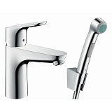 Набор для биде Hansgrohe Focus с гигиеническим душем и донным клапаном