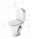 Унитаз-компакт Sanita Luxe Classic сиденье дюропласт