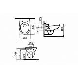 Инсталляция + Унитаз Normus, подвесной с сиденьем + инсталляция  Vitra