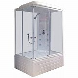 Душевая кабина Royal Bath 8120 BP6-WT R 120x80x217, стенки белые, стекла прозрачные, высокий поддон, правая