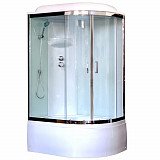 Душевая кабина Royal Bath 8120 BК6-WT-CH L 120x80x217, стенки белые, стекла прозрачные, высокий поддон, левая