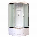 Душевая кабина Royal Bath RB 100BK6-WC-CH 100х100х217, стенки белые, стекла матовые, высокий поддон
