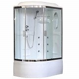 Душевая кабина Royal Bath RB 8120ВК2-T-СН 120х80х217, стенки белые, стекла прозрачные, высокий поддон, правая