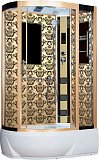 Душевая кабина NIAGARA LUX 7712G R, высокий поддон, 120х80х220, золото, правая