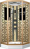 Душевая кабина NIAGARA LUX 7717G, низкий поддон, 100х100х220, золото