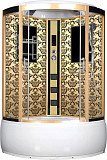 Душевая кабина NIAGARA LUX 7744G, высокий поддон, 120х120х220, золото