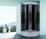 Душевая кабина Niagara NG-3504, 90х90х26, стенки черные, стекла тонированные с мозайкой, средний поддон