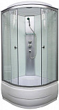 Душевая кабина Aquapulse 4102C square white, 90х90х220, стенки белые, стекла квадраты, высокий поддон