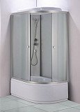 Душевая кабина Водный Мир ВМ-720 (120х80х215), стенки матовые, стекла матовые, высокий поддон, левая