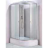 Душевая кабина Водный Мир ВМ-526, 120х80х215, стенки матовые, стекла матовые, низкий поддон, левая