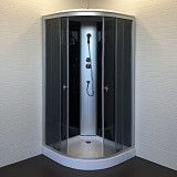 Душевая кабина Comforty 304, серое стекло, 900х900х2150