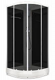 Domani-Spa Delight 110, низкий поддон, черные стенки, 100х100х218см, двери тонированные