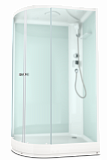 Domani-Spa Delight 128 R, низкий поддон, светлые стенки, 120х80х218см, двери сатин матированные