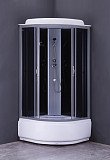 Душевая кабина Loranto CS-6610 G, 100х100х215, высокий поддон, серая