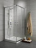 Душевой уголок Radaway Premium Plus D120 стекло прозрачное 30435-01-01N (без поддона) (100x80x190)