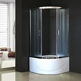 Душевое ограждение Royal Bath RB 90BK-C-CH 90х90х200, матовые стекла, высокий поддон