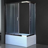 Душевое ограждение Royal Bath RB 8120ВP-C-СН 120х80х200, матовые стекла, высокий поддон, левое