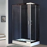 Душевое ограждение Royal Bath RB 8120НP-T-СН 120х80х198, прозрачные стекла, низкий поддон, левое