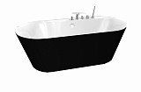 Ванна акриловая BelBagno BB14-NERO/BIA 178х84