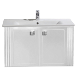 Тумба с распашными дверцами, BelBagno 1000x470x500 ATRIA-1000-2A-SO-BL Bianco Laccato Lucido