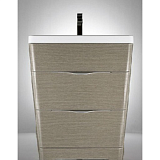 Тумба, с доводчиками BelBagno PIRAMID-650-2C-PIA-WO Rovere Bianco, 650x520x800