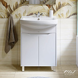 Тумба с раковиной Alavann Crystal 65 белая