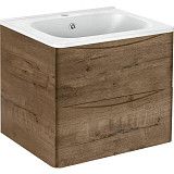Тумба под раковину Vincea Paola 800 подвесная, 2 выкатных ящика soft close, V.Oak