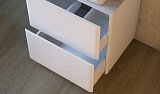 Тумба Raval Pure 65 напольная белая c раковиной Джой