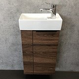 Тумба-умывальник COMFORTY Асти-40 дуб темно-коричневый с раковиной CREA 40, P-UM-CRE40/1