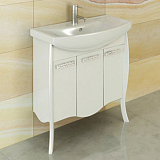 Тумба-умывальник Comforty Венеция-80 белая с раковиной Балтика 80 900х800х470