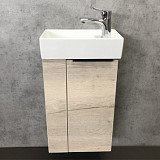 Тумба-умывальник COMFORTY Матэ-40 дуб дымчатый с раковиной CREA 40, P-UM-CRE40/1