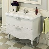 Тумба-умывальник Comforty Монако-100 белая с раковиной 3310