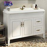 Тумба-умывальник COMFORTY "Палермо-120" белая с раковиной COMFORTY 3312