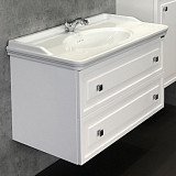 Тумба-умывальник COMFORTY Феррара-100 белый глянец с раковиной 50110