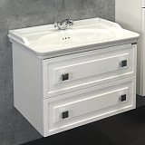 Тумба-умывальник COMFORTY Феррара-80 белый глянец с раковиной 50180