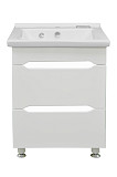 Комплект Loranto тумба Арфа 60/2Н (600х850х435) напольная с раковиной Миранда 60