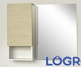 Зеркало-шкаф Logro Барселона-80, левый, дуб дымчатый
