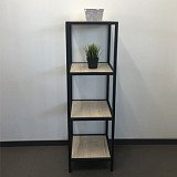 Стеллаж напольный COMFORTY Мальме-40 дуб дымчатый