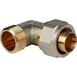 Угольник цанговый Stout с наружной резьбой 32x1" для металлопластика