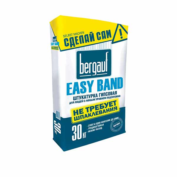 Штукатурка гипсовая универсальная Easy Band 30 кг Bergauf